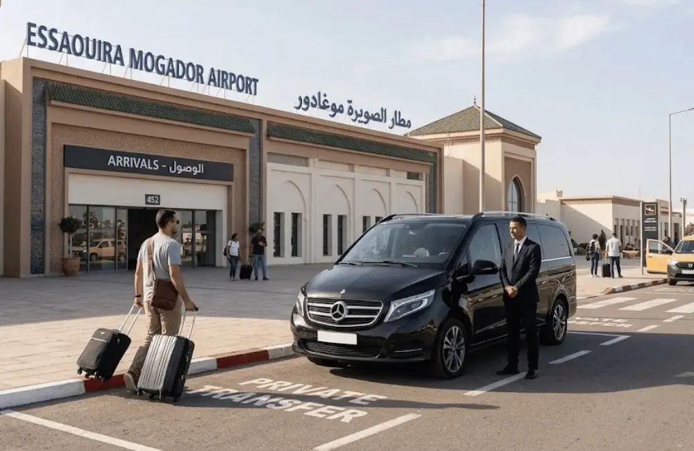 Taxi Aéroport Essaouira – Navette Privée vers la Médina